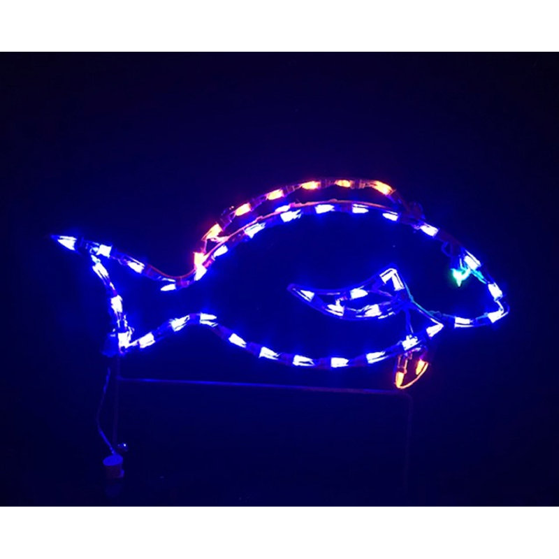 Tropical Fish Nautical Holiday Lighted Display