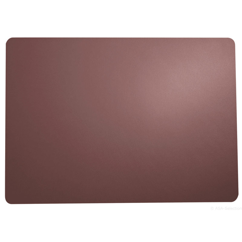 Ensemble de napperons en cuir 13 po, Prune