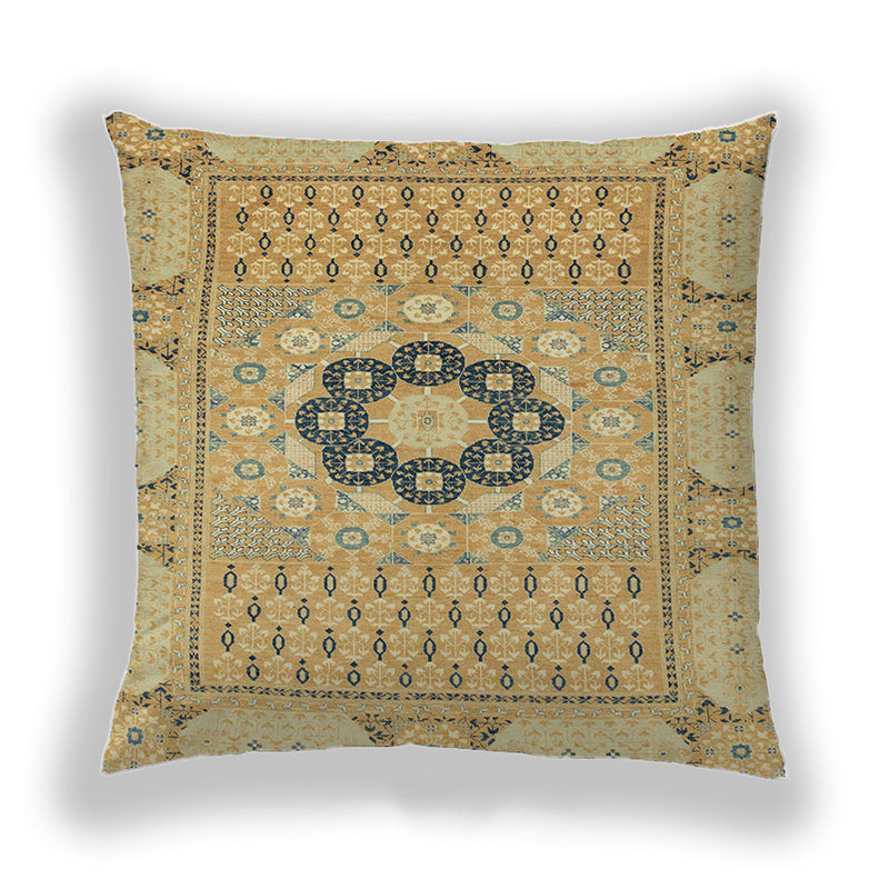 Housse et insert de coussin carré Edrey, Microsuède