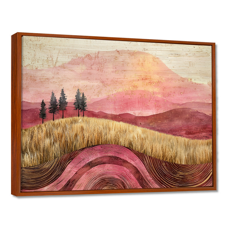 Granston - Landscapes Wall Art, H 12 po x l 20 po, Floater Framed, Brun