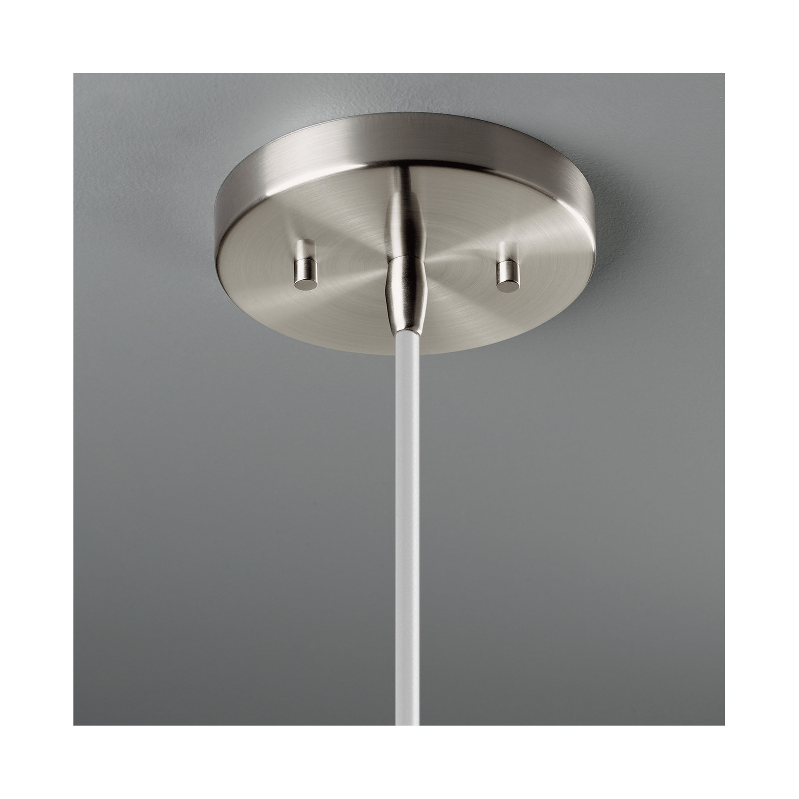 Leni Single Light Ceramic Dimmable Pendant, Polished Chrome, Cerise