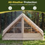 Tente gonflable pour le camping, tente de maison gonflable pour 8 à 10 personnes avec lanterneau et prise de poêle