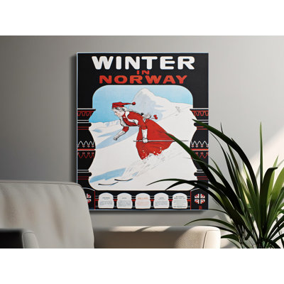 Courtright 1 Piece Wrapped Canvas Wall Art Set