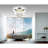 20-Inch LED Flush Mount Ceiling Light – Chrome Finish with Crystal Accents