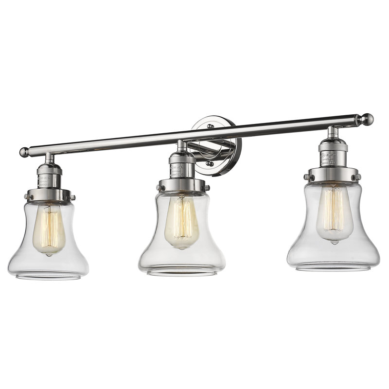 Edda 3 - Light Dimmable Vanity Light, Polished Chrome, Clear