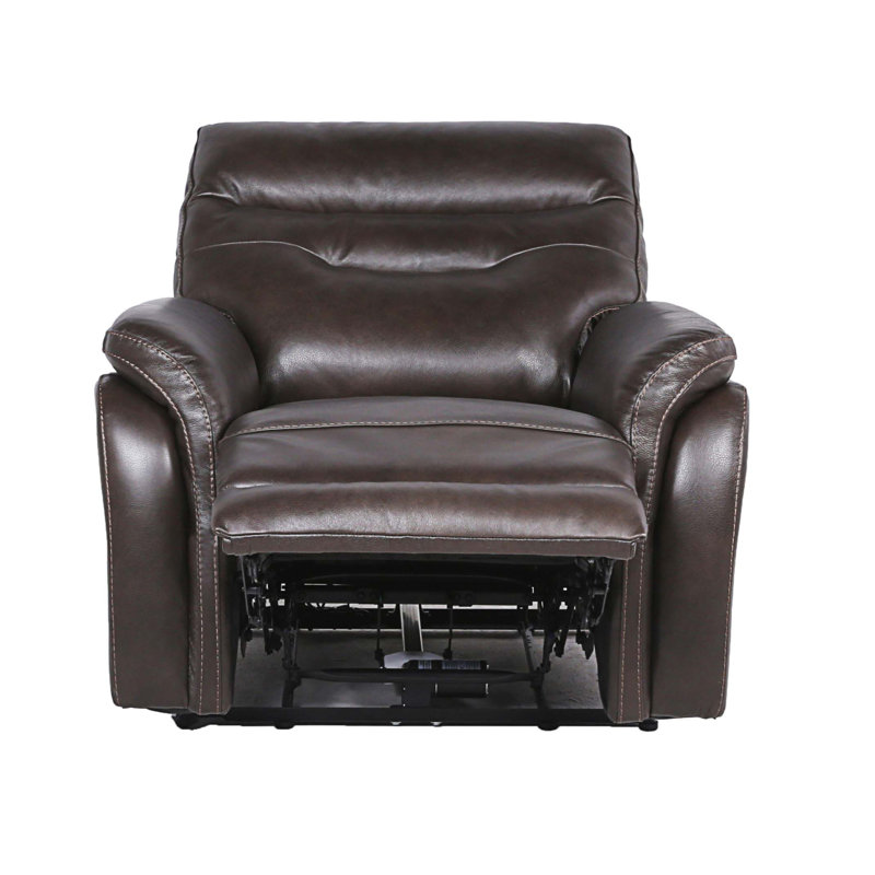 Fauteuil inclinable électrique Doanh, Cuir café