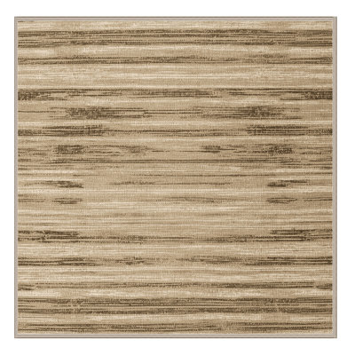 Washable Sand Tones Hawaiian Area Rug