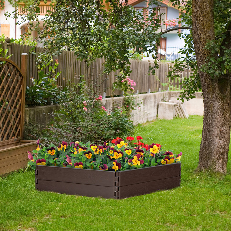 Lit de jardin surélevé en plastique 4 pi x 2 pi