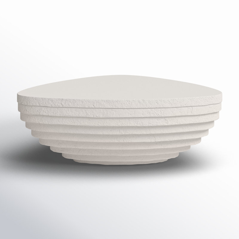 Alcona 37'' Stone Outdoor Coffee Table