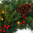 Mixed Pine Christmas Wreath with Clear LED Lights and Berries