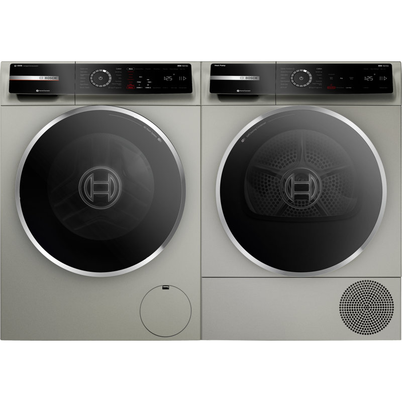 800 Series 2.4-Cu. Feet High Efficiency Stackable Steam Cycle Smart Front-Load Washer ( Pearl Steel ) ENERGY STAR