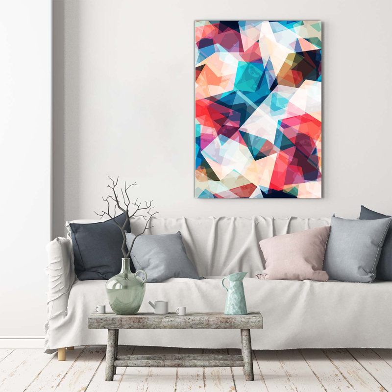 Mosaic Abstraction - Wrapped Canvas Print