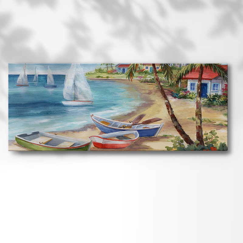 Antiqua Holiday sur impression sur toile, H 8 po x l 20 po x P 1,5 po
