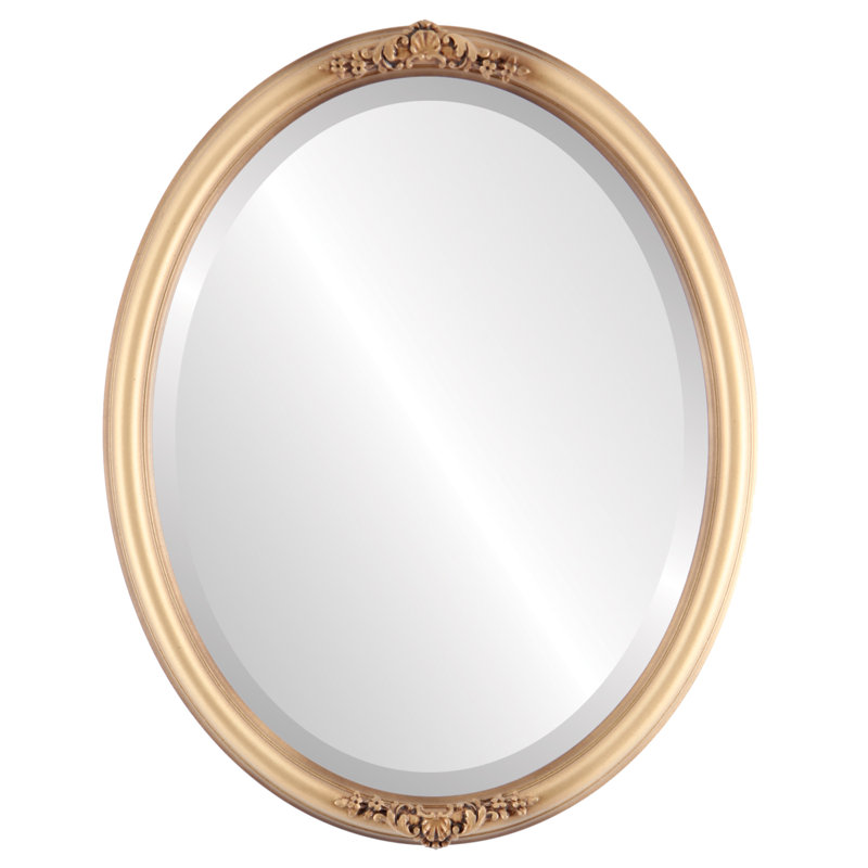 Miroir décoratif biseauté traditionnel Rhine, 13 po x 17 po
