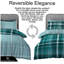 Modern Check Pattern Duvet Cover Set with Pillowcases - Made from Polycotton - Available in Single Double King Bed-1865416972