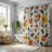 Ringed Florals - Premium Shower Curtain-49594436