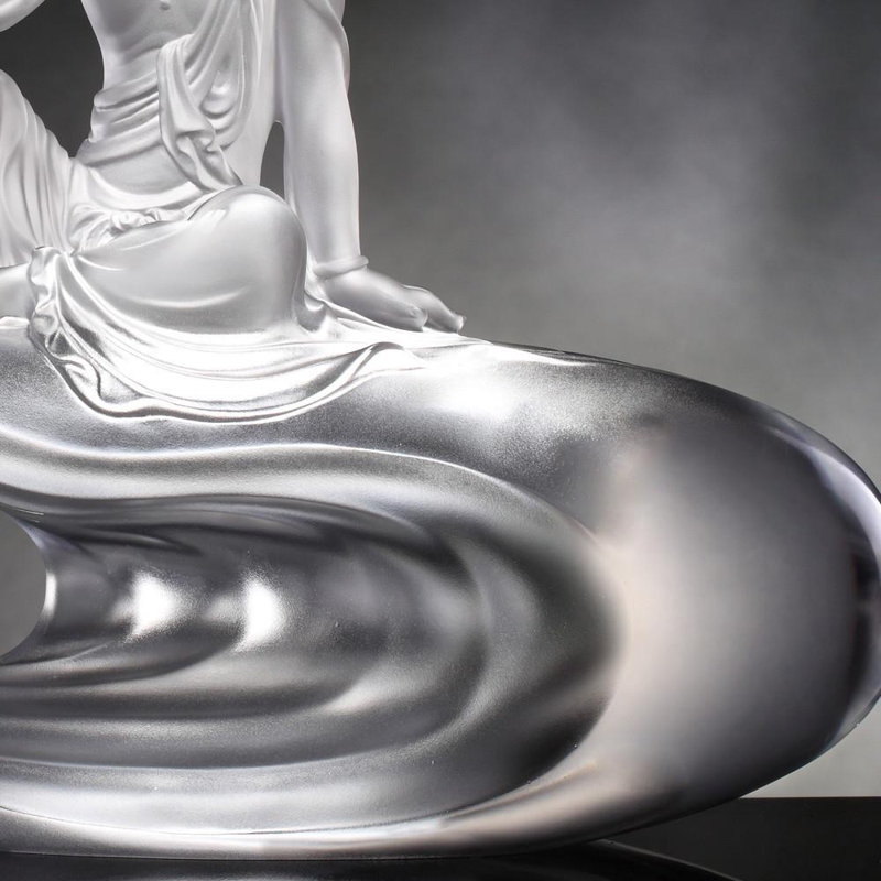 Zen Serenity Handmade Glass Spiritual Statue