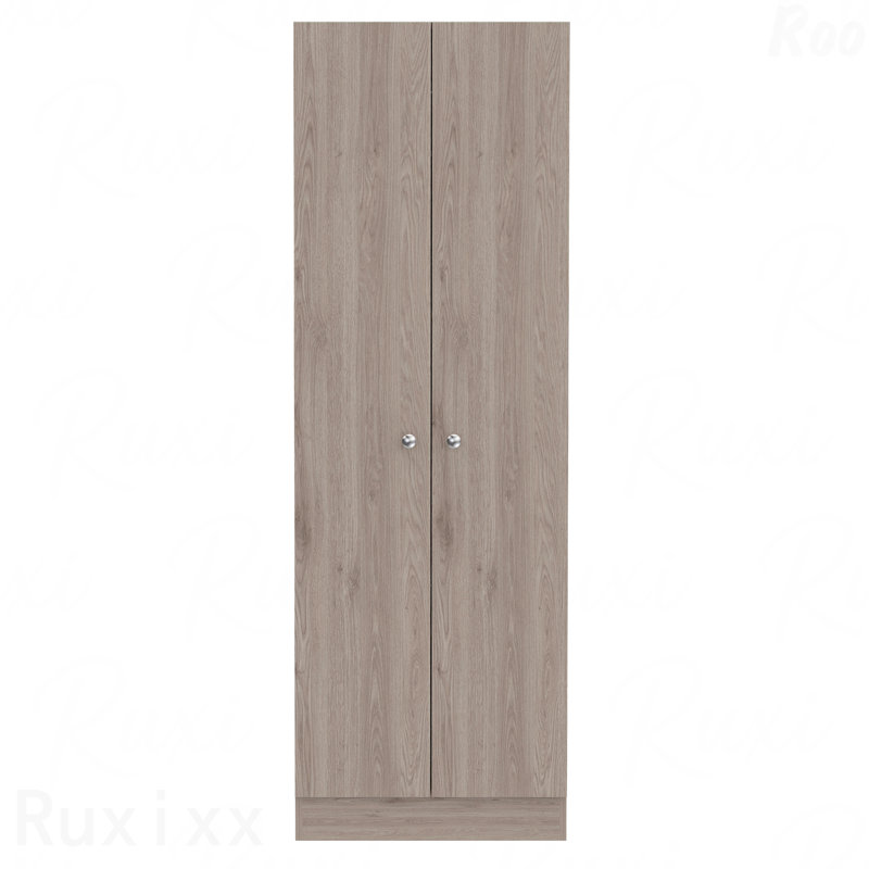 Armoire pour garde-manger - 5 tablettes, armoire double porte, gris clair, Gris