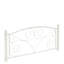 Lit double en métal blanc - tête de lit silencieuse, robuste, facile à assembler, sans sommier tapissier, convient aux matelas de 8 pouces et plus, structure à capacité de poids maximale de 600 lb, robuste, silencieuse et simple