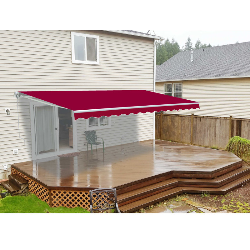Tissu de remplacement pour auvent rétractable ALEKO, Bourgogne, l 10 pi x P 8 pi