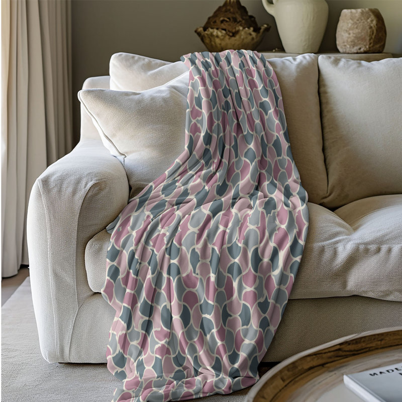 Floral Elegance - Couverture Sherpa 1 pièce de qualité supérieure 0213, L 50 po x L 60 po