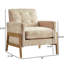 Fauteuil d'appoint à dossier capitonné Matson-1693529628
