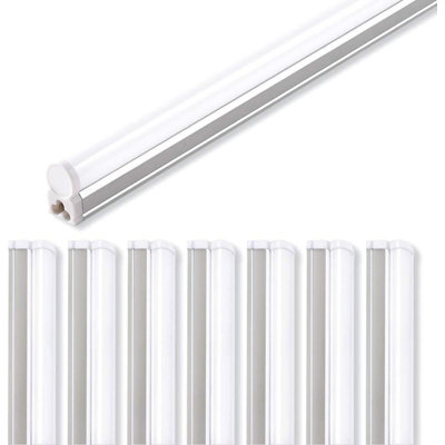 Barrina Led Shop Light 4ft, 2200lm, 4000k Cool White, T5 Led Fixture, Linkable Shop Lights, Ceiling And Under Cabinet Light, Tube Lights For Garage Warehouse Workshop Basement, Etl Listed, 8 Pack