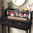 Makeup Vanity with Light mirror,2 drawers