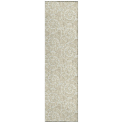 Washable Geometric Indoor / Outdoor Rug