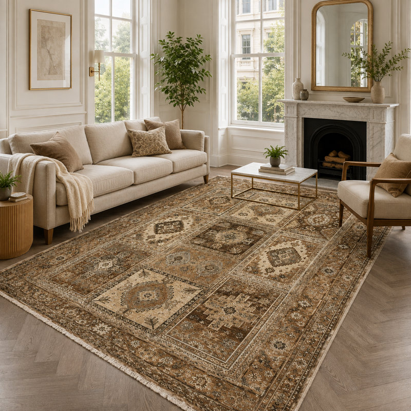 Vintage Look Cotton and Chenille Flatweave Area Rug, 200 x 300 cm