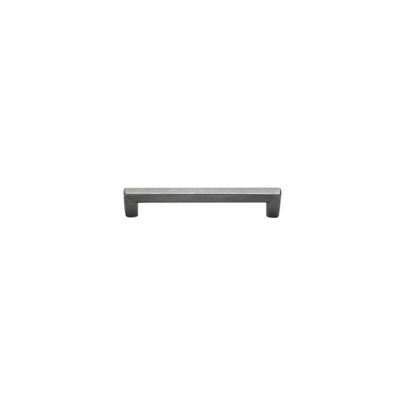 Rail Center to Center Cabinet Pull, 6", White Bronze Medium