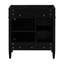Meuble-lavabo de salle de bain de 30 po sans lavabo, conception moderne, 2 tiroirs et tiroir basculant, rangement divers avec porte d'armoire, glissières de tiroir en métal lisse et bois massif pour le noir-1500793769-1500793775