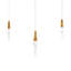 Kindjal 3 Light Crystal LED Multi-Light Pendant-1291889109