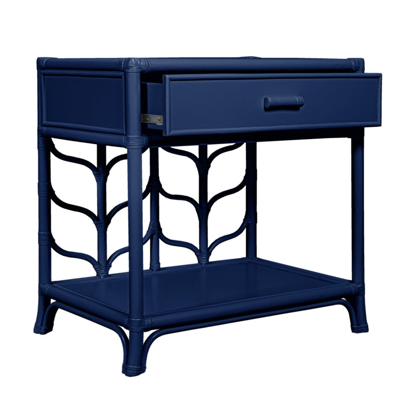 Ivy Twin Headboard And Nightstand Set – Navy Blue, Navy Blue, 3 Pcs: 2 Headboards, 1 Nightstand, Twin