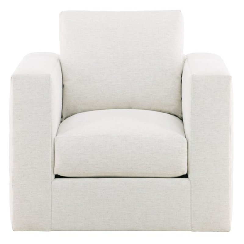 Fauteuil pivotant en stock Léone, Neige Nomad
