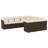 Vidaxl Garden Sofa Set Brown