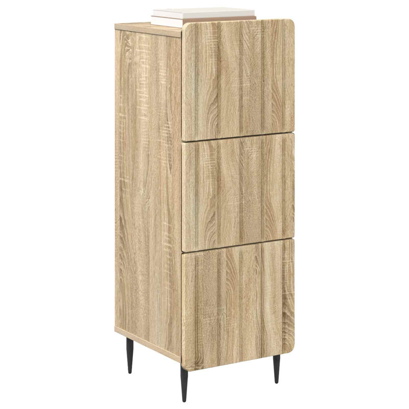 Accent Chest, Sonoma Oak, 92cm H x 33cm W x 34.5cm D