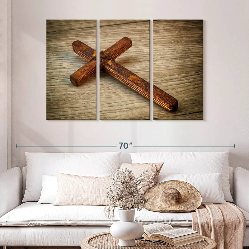 Adella Old Rugged Cross, 32" H x 50" W