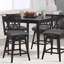 Dutil Swivel Counter Stool with Solid Wood Frame-740426457-740426456