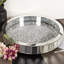 Glass Table Tray Mirrored Vanity Tray 35cm Set Of 2