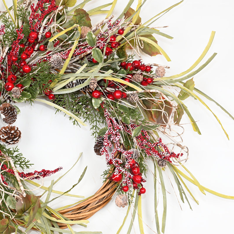 Couronne hivernale de cèdre rouge 26 po