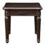 Table de bout rectangulaire en bois avec pieds classiques