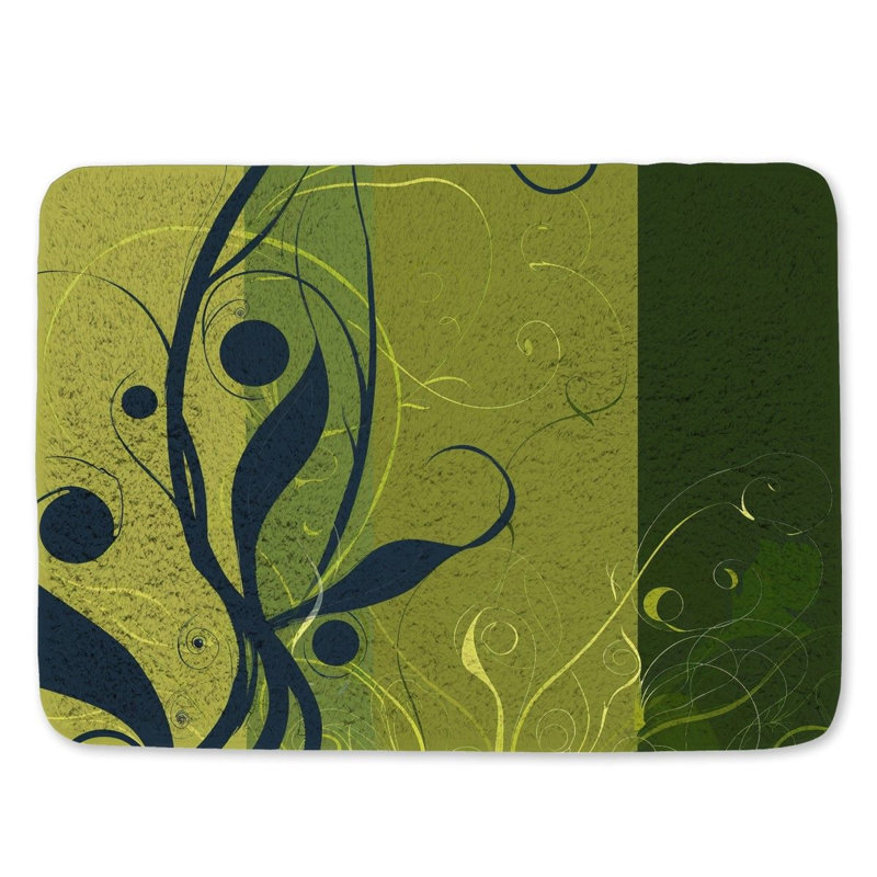 Charletta Microfiber / Microsuede Non-Slip Bath Mat, 17"W x 24"L