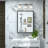 Cyrille Recessed & Surface Framed Medicine Cabinet with Mirror and Shelves-860957903-816041147
