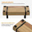 Porte-serviettes de table pour table, distributeur de serviettes de table en fer acacia | Cuisine avec table à manger et porte-pique-nique rustique