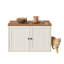 Armoire pour litière pour chat, ensemble pour chat super rapide, blanc et brun-522723268
