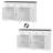 Zosia 55.1" Modern Sideboard Buffet, Credenza Storage Cabinets, Adjustable Shelves-530608252