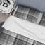 Duvet Cover - White And Black Checked Tartan Plaid-1227872465