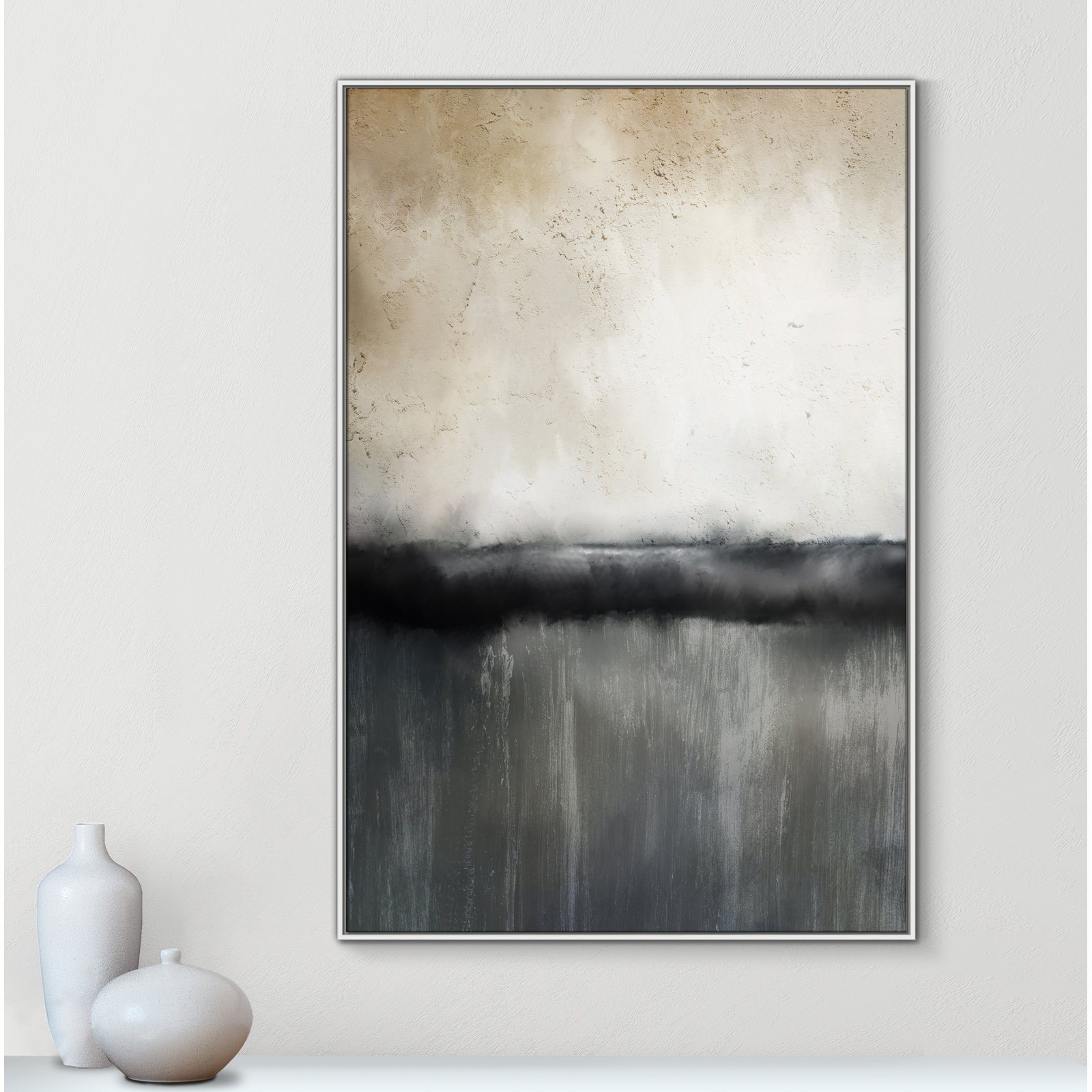 Sunset by Kimberly Allen Print, Picture Framed Canvas, 61.5" H x 41.5" W, White