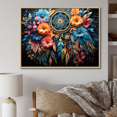 Teal Dream Catcher Dreams In - Dreamcatcher Wall Art